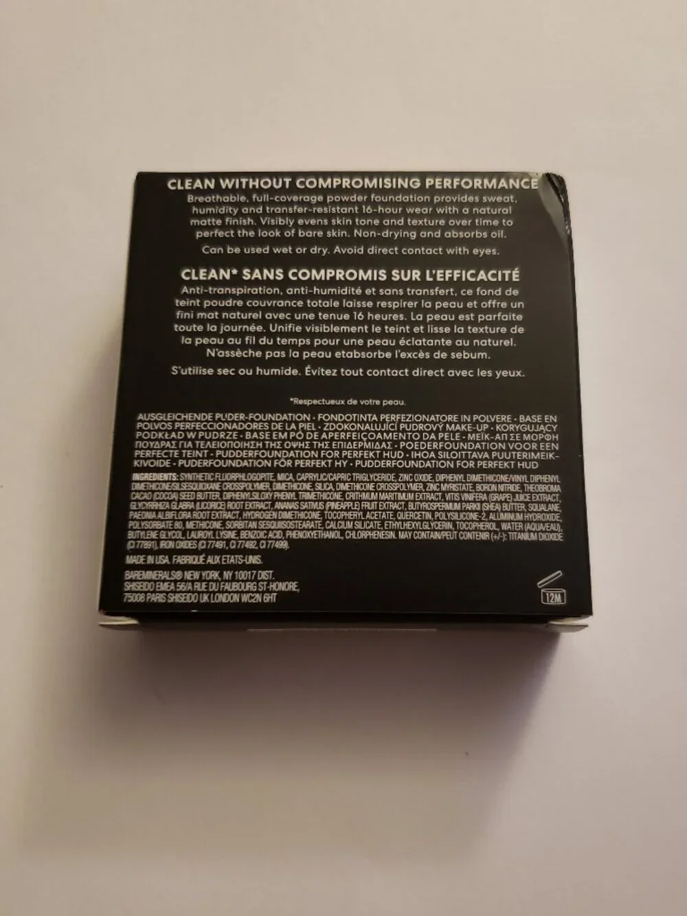 Light 20 Warm bareMinerals Barepro 16hr Skin Perfecting Powder Foundation Compac
